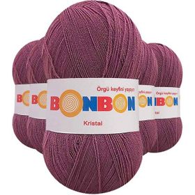 Bonbon 98303 Koyu Gül Kurusu 5 Adet Kristal El Örgü Lif İpi