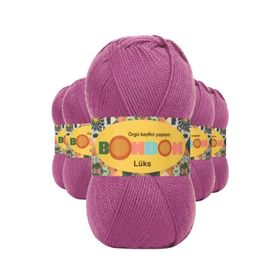 Bonbon 98402 Mor 5 Adet Lüks Patik İpi Yünü