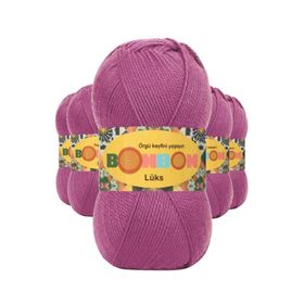 Bonbon 98402 Mor 5 Adet Lüks Patik İpi Yünü