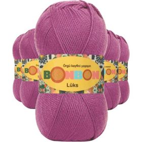 Bonbon 98402 Mor 5 Adet Lüks Patik İpi Yünü