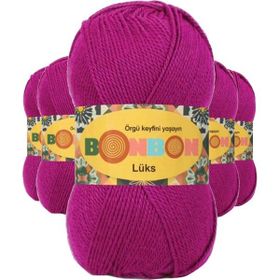 Bonbon 98403 Fuşya 5 Adet Lüks Patik İpi Yünü