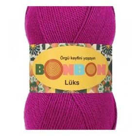 Bonbon 98403 Fuşya Lüks Patik İpi Yünü