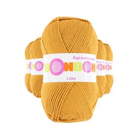 Bonbon 98415 Hardal 5 Adet Lüks Patik İpi Yünü