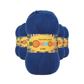 Bonbon 98488 Saks Mavi 5 Adet Lüks Patik İpi Yünü