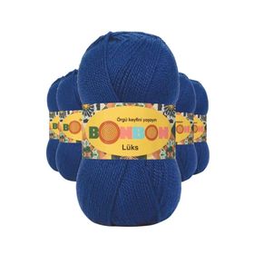 Bonbon 98488 Saks Mavi 5 Adet Lüks Patik İpi Yünü