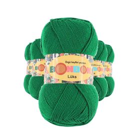 Bonbon 98596 Canlı Yeşil 5 Adet Lüks Patik İpi Yünü