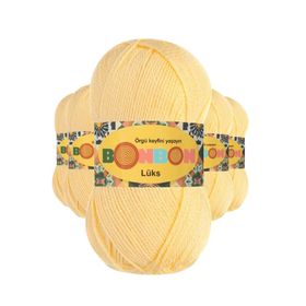 Bonbon Bebe Sarı 98292 5 Adet Lüks Patik İpi Yünü