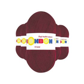 Bonbon Bordo 98220 5 Adet Kristal El Örgü Lif İpi