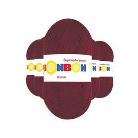 Bonbon Bordo 98220 5 Adet Kristal El Örgü Lif İpi