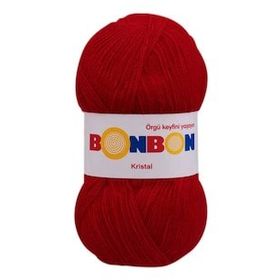 Bonbon Kristal 98211 Alev Kırmızı Örgü İpi