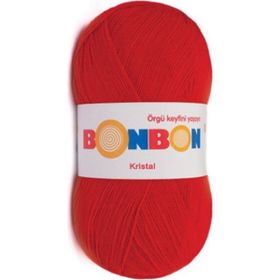 Bonbon Kristal 98211 Alev Kırmızı Örgü İpi