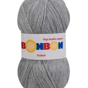 Bonbon Kristal 98233 Açık Gri Örgü İpi