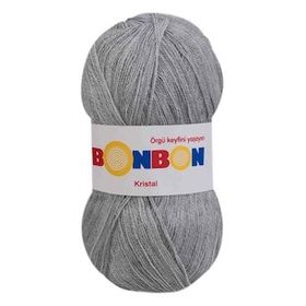 Bonbon Kristal 98233 Açık Gri Örgü İpi