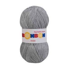 Bonbon Kristal 98233 Açık Gri Örgü İpi