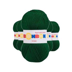 Bonbon Kristal 98596 Koyu Yeşil Örgü İpi