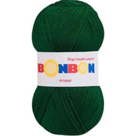 Bonbon Kristal 98596 Koyu Yeşil Örgü İpi