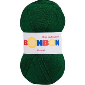 Bonbon Kristal 98596 Koyu Yeşil Örgü İpi