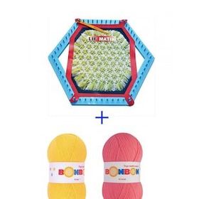 Bonbon Lifmatik Lif Örme Seti Dokuma Tezgahı ve S4 Lif İpi