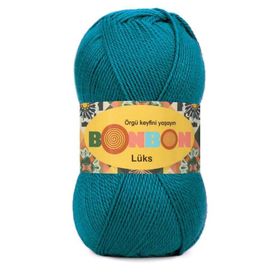 Bonbon Lüks 98685 Koyu Turkuaz Örgü İpi