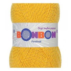 Bonbon Renk No:217 Festival Simli Örgü İpi Yünü
