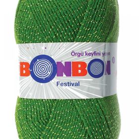 Bonbon Renk No:235 Festival Simli Örgü İpi Yünü