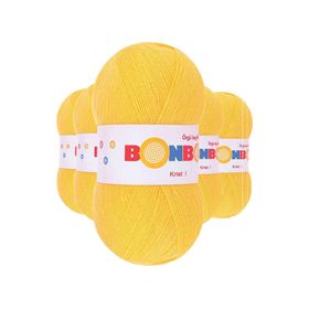 Bonbon Sarı 98217 5 Adet Kristal El Örgü Lif İpi