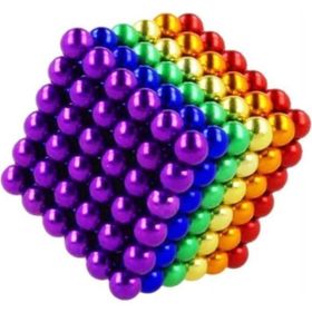 Boncuk Lego Magnet Neo Cube 216 Adet 5 mm Gümüş Karışık Mıknatıs
