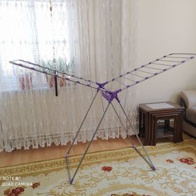 Boncuklu Kalın Borulu Çamaşır Kurutma Askısı