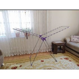 Boncuklu Kalın Borulu Çamaşır Kurutma Askısı