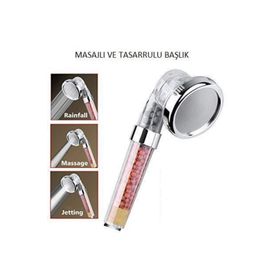 Boncuklu Su Tasarruflu Ve Su Arıtmalı Duş Başlığı