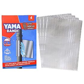 Bondit 10x15 cm 4 Adet Alüminyum Kaplı Ultra Güçlü Su Geçirmez Tamir Yama Bandı