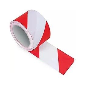 Bondit Emniyet Şeridi Kırmızı Beyaz 6 cm x 250 Metre İkaz Bandı