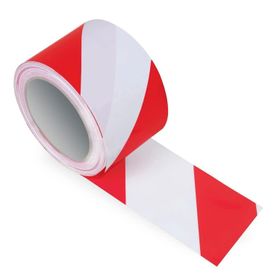 Bondit Emniyet Şeridi Kırmızı Beyaz 6 cm x 250 Metre İkaz Bandı
