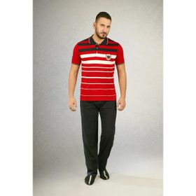 Bone 3463 Kırmızı Erkek 3'lü Pijama Takımı