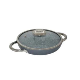 Bonera 20 cm Granit Pro Plus 1092 Siyah Çift Kulplu Omlet Tavası