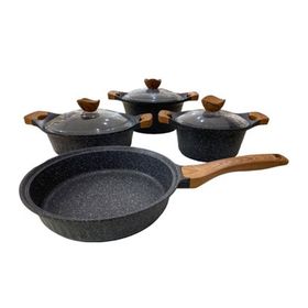 Bonera Atlas 7 Parça Titanyum Tencere & Tava Seti