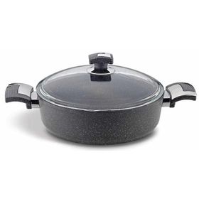 Bonera GRNT1044 30 cm Granit Kısa Basık Karnıyarık Tencere