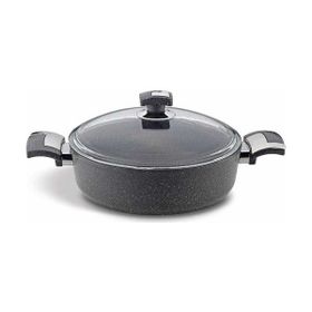Bonera GRNT1044 30 cm Granit Kısa Basık Karnıyarık Tencere