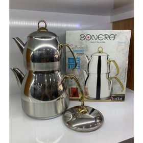 Bonera Jumbo Boy Çelik Çaydanlık Gold Sultana