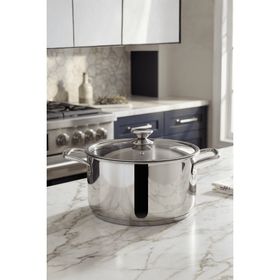 Bonera Omega 22 cm Tekli Derin Paslanmaz Çelik Tencere