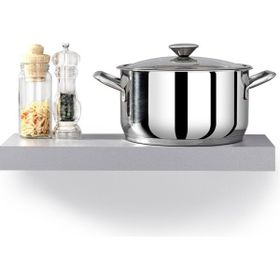 Bonera Omega 26 cm Gri Tekli Derin Paslanmaz Çelik Tencere