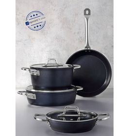 Bonera Pro Plus İndüksiyon Tabanlı 7 Parça Tencere Tava Sahan Seti