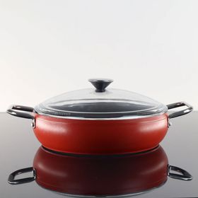 Bonera Pro Plus Kırmızı 7 Parça Tencere Seti
