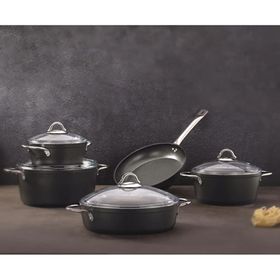 Bonera Siyah Granit Basık 26 cm Karnıyarık Tenceresi