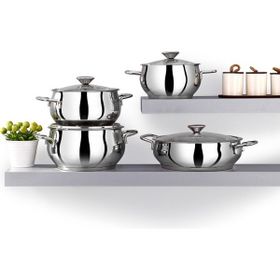 Bonera Stella Steel 8 Parça Tencere Seti