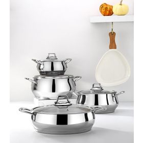 Bonera Stella Steel 8 Parça Tencere Seti