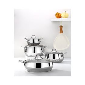 Bonera Stella Steel 8 Parça Tencere Seti