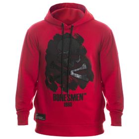 Bonesmen Deri Kuru Kafa Kapüşonlu Sweatshirt