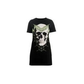 Bonesmen Green Magic Skull T-shirt Kısa Elbise