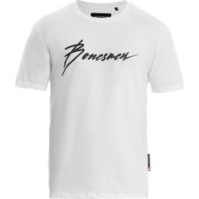Bonesmen Yuvarlak Yaka Beyaz Kadın T-shirt